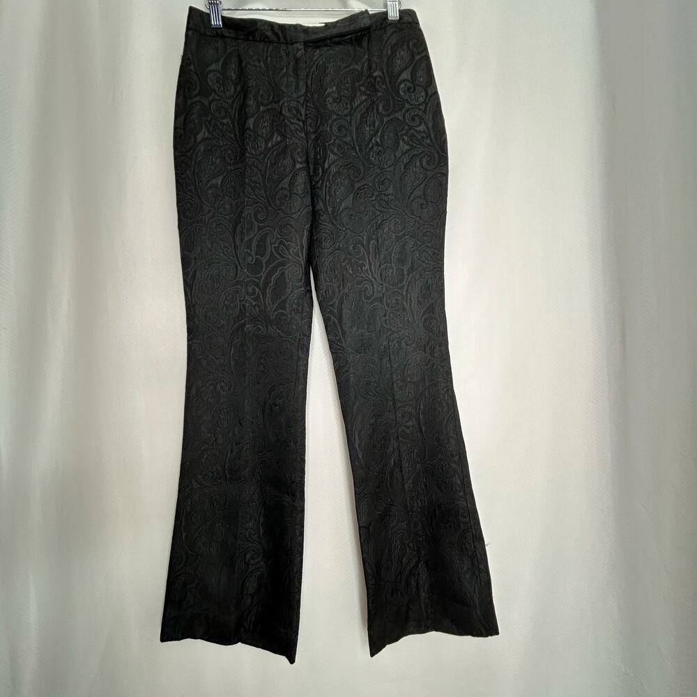 Hugo Buscati black boot cut pants Brocade size 10